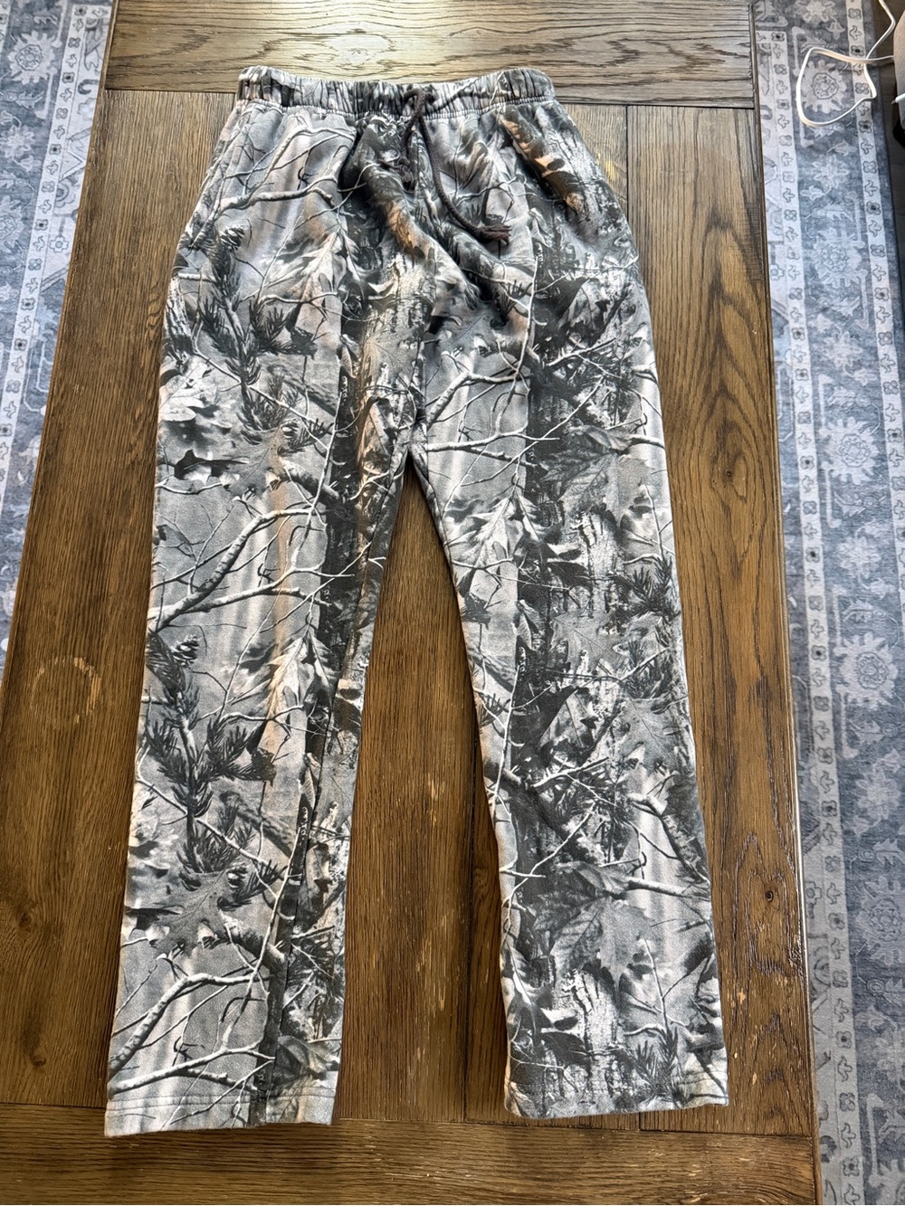 PacSun Gray and White Camo Fleece Lounge Pants